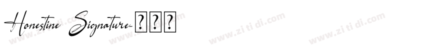 Honestine Signature字体转换